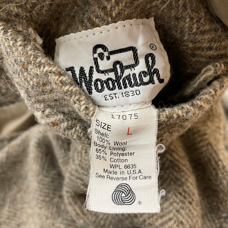 【中古品】【メンズ】 WOOLRICH ウールリッチ 70's REVERSIBLE JACKET VINTAGE 17075 70年代 リバーシブル ジャケット ライトアウター USA製 ヴィンテージ 144-260113-yy-29-tei サイズ：L カラー：ベージュ 万代Net店