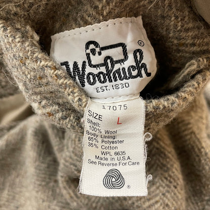 【中古品】【メンズ】 WOOLRICH ウールリッチ 70's REVERSIBLE JACKET VINTAGE 17075 70年代 リバーシブル ジャケット ライトアウター USA製 ヴィンテージ 144-260113-yy-29-tei サイズ：L カラー：ベージュ 万代Net店