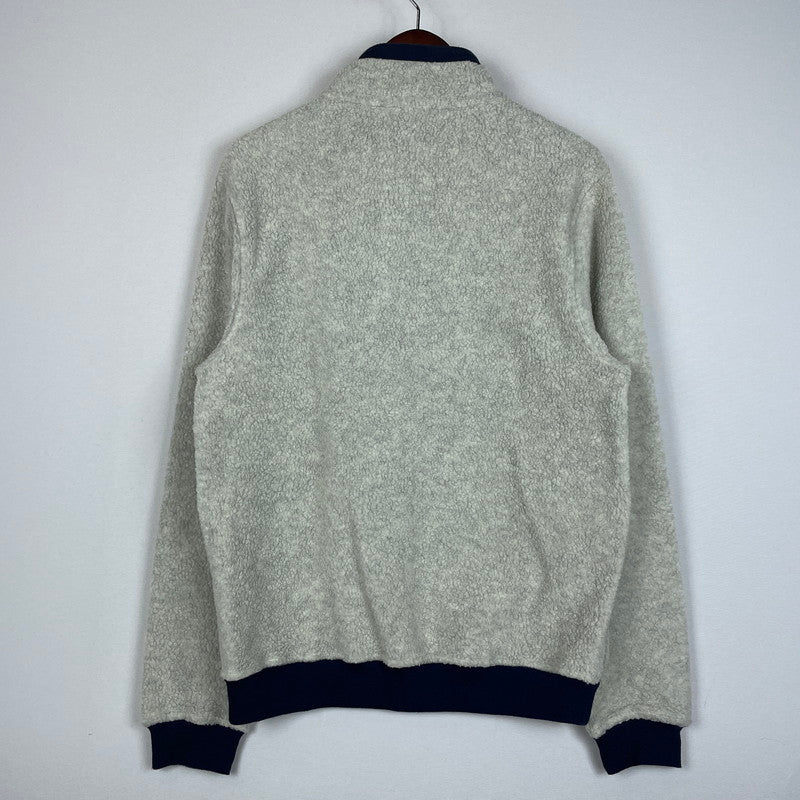 【中古品】【メンズ】 patagonia パタゴニア SHEARLING BUTTON PULLOVER 26140 シアーリング ボタン プルオーバー ライトアウター フリースジャケット 144-260113-yy-33-tei サイズ：S カラー：オートミールヘザー 万代Net店