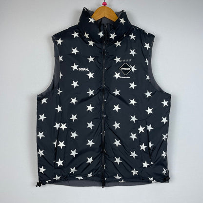 【中古品】【メンズ】 F.C.R.B. エフシーアールビー REVERSIBLE DOWN VEST FCRB-189047 リバーシブル ダウンベスト ライトアウター 142-260113-yy-11-fuz サイズ：M カラー：グレー 万代Net店