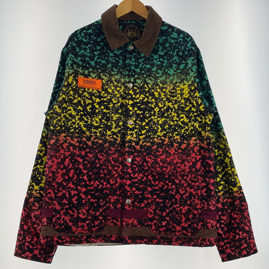 【中古品】【メンズ】 UNIVERSAL OVERALL ユニバーサルオーバーオール × ALDIES アールディーズ コラボ COVERALL DAYDRUMS COACH JACKET A3007629 カバーオール デイドラムスコーチジャケット アウター 147-260704-ss-08-tei サイズ：L カラー：マルチ 万代Net店
