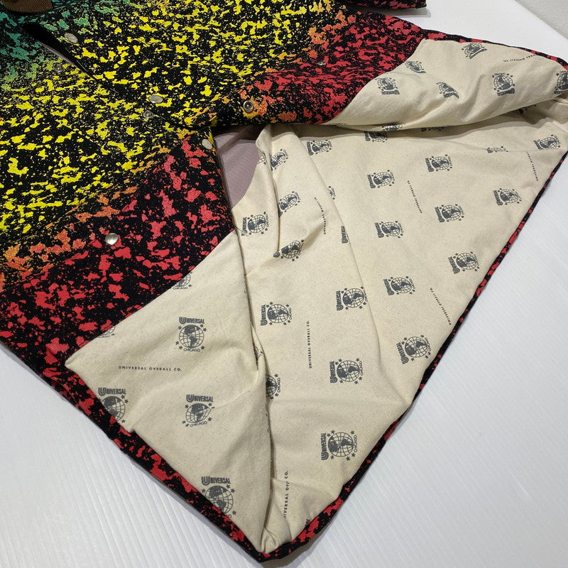 【中古品】【メンズ】 UNIVERSAL OVERALL ユニバーサルオーバーオール × ALDIES アールディーズ コラボ COVERALL DAYDRUMS COACH JACKET A3007629 カバーオール デイドラムスコーチジャケット アウター 147-260704-ss-08-tei サイズ：L カラー：マルチ 万代Net店