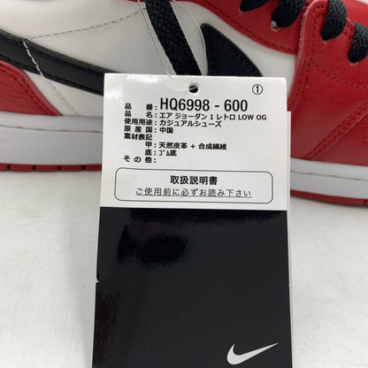 【中古品】【メンズ】 NIKE ナイキ AIR JORDAN 1 RETRO LOW OG CHICAGO HQ6998-600 エアジョーダン1 レトロ ロー スニーカー 靴 160-260618-ko-15-tei サイズ：28cm カラー：レッド 万代Net店
