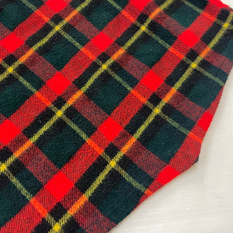 【現状渡し品】【メンズ】 SAKS FIFTH AVENUE サックス フィフス アベニュー 50's CHECKED L/S HALF-ZIP JACKET VINTAGE 50年代 チェック ロングスリーブ ハーフジップ ジャケット ライトアウター プルオーバー 145-260113-yy-25-tei サイズ：M カラー：レッド 万代Net店