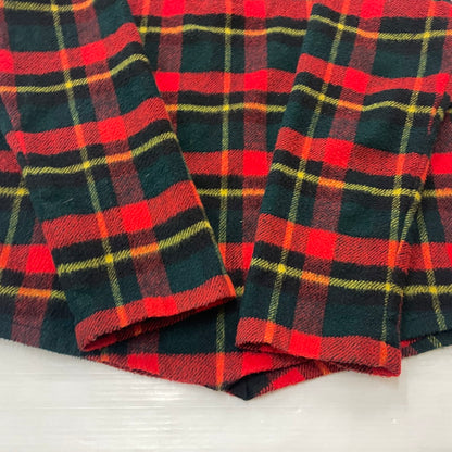 【現状渡し品】【メンズ】 SAKS FIFTH AVENUE サックス フィフス アベニュー 50's CHECKED L/S HALF-ZIP JACKET VINTAGE 50年代 チェック ロングスリーブ ハーフジップ ジャケット ライトアウター プルオーバー 145-260113-yy-25-tei サイズ：M カラー：レッド 万代Net店