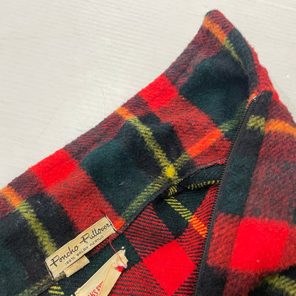 【現状渡し品】【メンズ】 SAKS FIFTH AVENUE サックス フィフス アベニュー 50's CHECKED L/S HALF-ZIP JACKET VINTAGE 50年代 チェック ロングスリーブ ハーフジップ ジャケット ライトアウター プルオーバー 145-260113-yy-25-tei サイズ：M カラー：レッド 万代Net店
