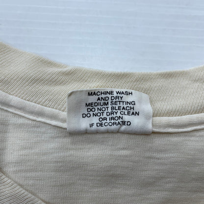 【中古品】【メンズ】 HANES ヘインズ 70's SUPER DAD PRINT S/S TEE VINTAGE 70年代 スーパーダッド プリント ショートスリーブ Tシャツ 半袖 トップス ヴィンテージ 145-260113-yy-22-fuzh サイズ：XL カラー：アイボリー 万代Net店