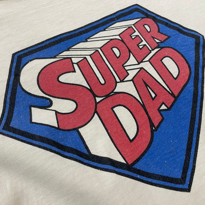 【中古品】【メンズ】 HANES ヘインズ 70's SUPER DAD PRINT S/S TEE VINTAGE 70年代 スーパーダッド プリント ショートスリーブ Tシャツ 半袖 トップス ヴィンテージ 145-260113-yy-22-fuzh サイズ：XL カラー：アイボリー 万代Net店