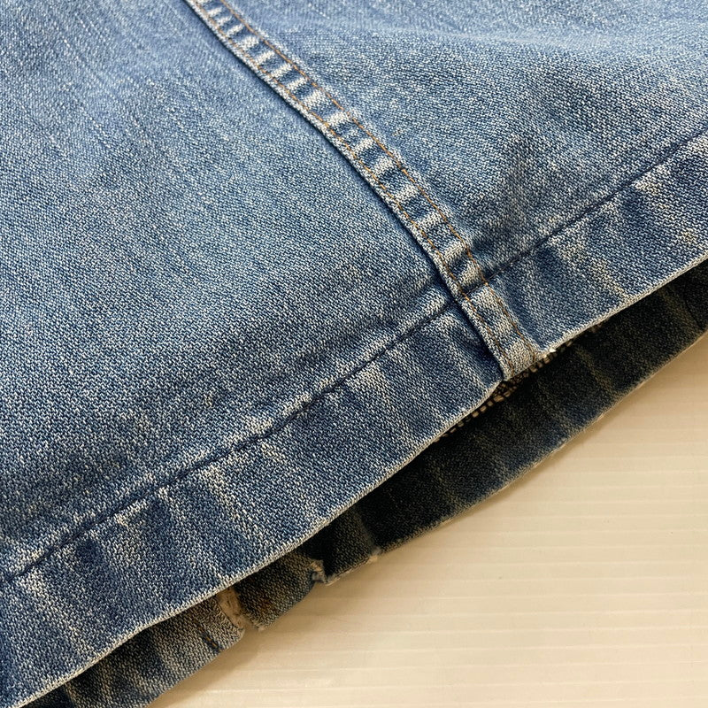 【現状渡し品】【メンズ】 Wrangler ラングラー 70's DENIM WRANGE COAT VINTAGE 70年代 デニム ランチ コート ライトアウター ヴィンテージ 145-260114-yy-04-tei サイズ：M カラー：インディゴ 万代Net店