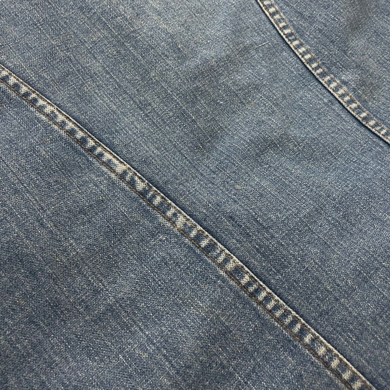 【現状渡し品】【メンズ】 Wrangler ラングラー 70's DENIM WRANGE COAT VINTAGE 70年代 デニム ランチ コート ライトアウター ヴィンテージ 145-260114-yy-04-tei サイズ：M カラー：インディゴ 万代Net店