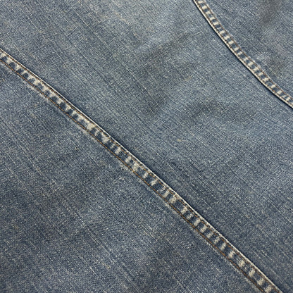 【現状渡し品】【メンズ】 Wrangler ラングラー 70's DENIM WRANGE COAT VINTAGE 70年代 デニム ランチ コート ライトアウター ヴィンテージ 145-260114-yy-04-tei サイズ：M カラー：インディゴ 万代Net店