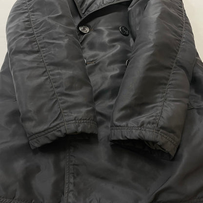 【中古品】【メンズ】 Buzz Rickson's バズリクソンズ NYLON TWILL PEA COAT ナイロン ツイル ピーコート ライトアウター 145-260114-yy-06-tei サイズ：M カラー：ブラック 万代Net店