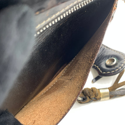 【現状渡し品】【メンズ】 BIG HAND ビッグハンド STINGRAY WALLET スティングレイ 長財布 バイカーズウォレット ウォレットチェーン レザー 200-260712-ko-02-tei カラー：ブラウン系 万代Net店
