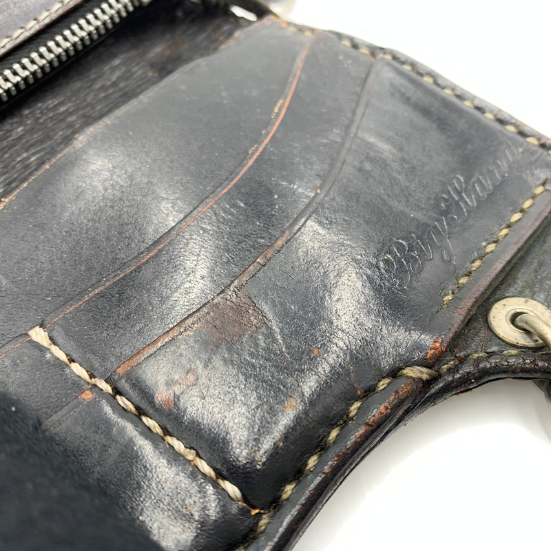 【現状渡し品】【メンズ】 BIG HAND ビッグハンド STINGRAY WALLET スティングレイ 長財布 バイカーズウォレット ウォレットチェーン レザー 200-260712-ko-02-tei カラー：ブラウン系 万代Net店
