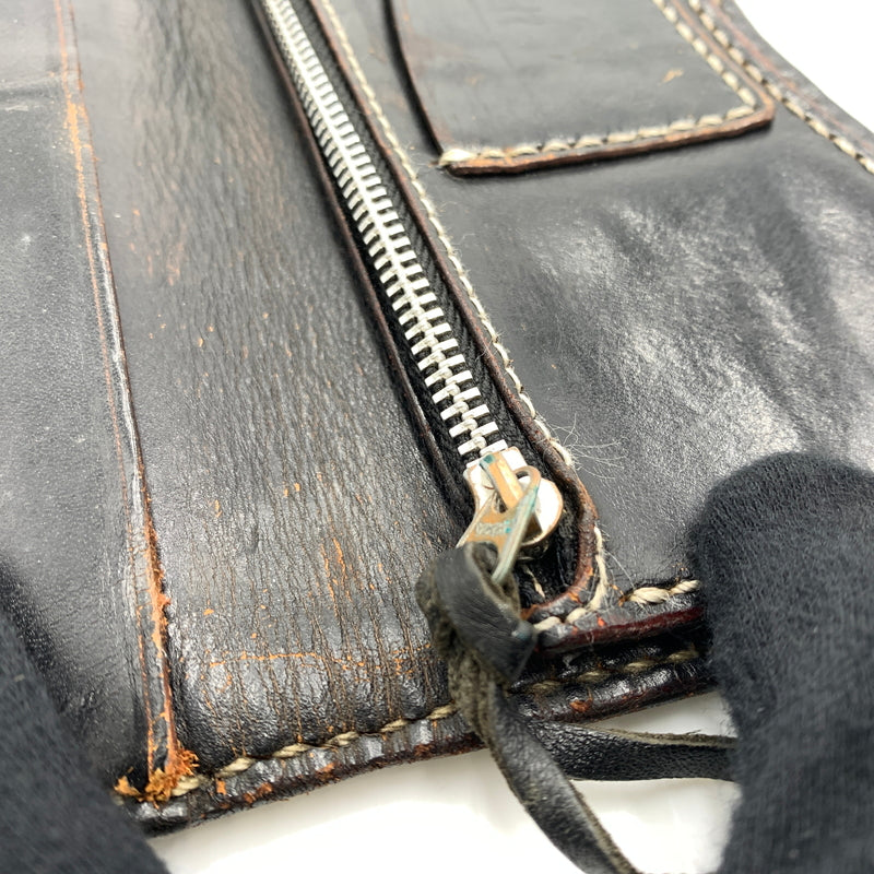 【現状渡し品】【メンズ】 BIG HAND ビッグハンド STINGRAY WALLET スティングレイ 長財布 バイカーズウォレット ウォレットチェーン レザー 200-260712-ko-02-tei カラー：ブラウン系 万代Net店