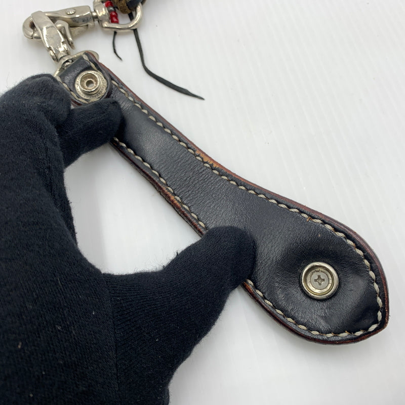 【現状渡し品】【メンズ】 BIG HAND ビッグハンド STINGRAY WALLET スティングレイ 長財布 バイカーズウォレット ウォレットチェーン レザー 200-260712-ko-02-tei カラー：ブラウン系 万代Net店
