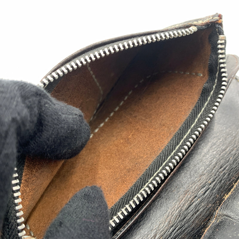 【現状渡し品】【メンズ】 BIG HAND ビッグハンド STINGRAY WALLET スティングレイ 長財布 バイカーズウォレット ウォレットチェーン レザー 200-260712-ko-02-tei カラー：ブラウン系 万代Net店
