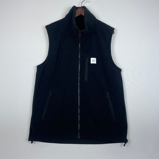 【中古品】【メンズ】 uniform experiment ユニフォームエクスペリメント POLARTEC WIND PRO FLEECE VEST UE-212030 ポーラテック ウィンド フリース ベスト ライトアウター 142-260114-yy-01-tei サイズ：4 カラー：ブラック 万代Net店