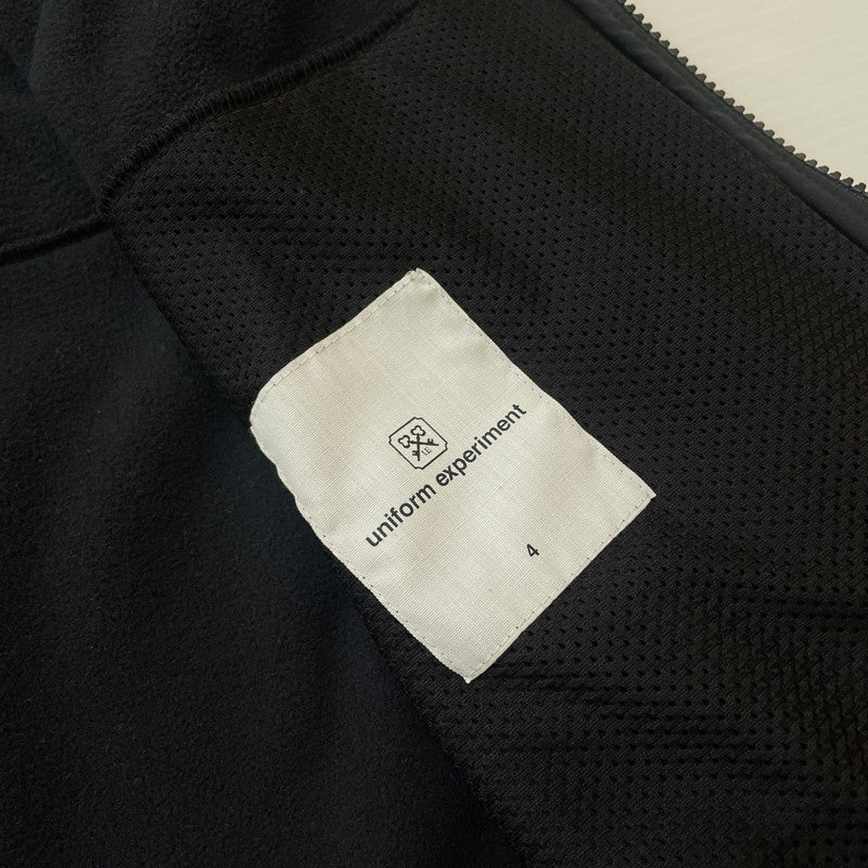 【中古品】【メンズ】 uniform experiment ユニフォームエクスペリメント POLARTEC WIND PRO FLEECE VEST UE-212030 ポーラテック ウィンド フリース ベスト ライトアウター 142-260114-yy-01-tei サイズ：4 カラー：ブラック 万代Net店