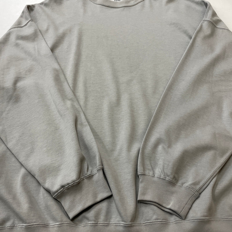 【中古品】【メンズ】 MARKA マーカ M23A-12CS01C 23SS OVERSIZE CREW NECK 2023春夏 オーバーサイズ クルー ネック 長袖 トップス 140-260906-sa-30-teih サイズ：3 カラー：グレー 万代Net店