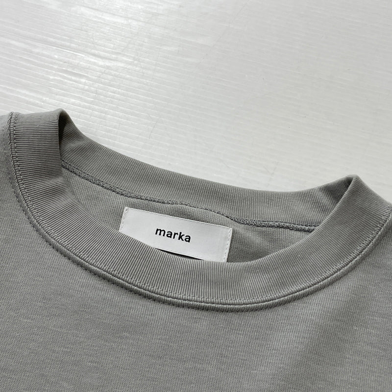 【中古品】【メンズ】 MARKA マーカ M23A-12CS01C 23SS OVERSIZE CREW NECK 2023春夏 オーバーサイズ クルー ネック 長袖 トップス 140-260906-sa-30-teih サイズ：3 カラー：グレー 万代Net店