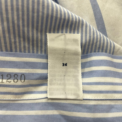 【現状渡し品】【メンズ】 POLO RALPH LAUREN ポロ・ラルフローレン 90's BUTTON-DOWN STRIPE L/S SHIRT 90年代 ボタンダウン ストライプ ロングスリーブ シャツ 長袖 トップス 147-260114-yy-14-tei サイズ：17 カラー：ホワイト×ブルー 万代Net店
