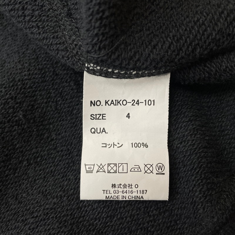 【中古品】【メンズ】 KAIKO カイコー × HARU ハル 別注 コラボ DOUBLE ZIP PARKA BLACK KAIKO-24-101 ダブル ジップ パーカー ブラック 長袖 トップス 140-260115-yo-08-fuzh サイズ：4 カラー：ブラック 万代Net店