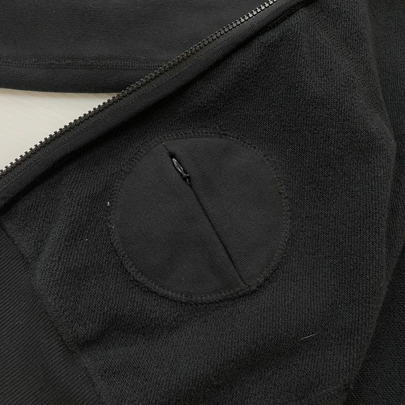 【中古品】【メンズ】 KAIKO カイコー × HARU ハル 別注 コラボ DOUBLE ZIP PARKA BLACK KAIKO-24-101 ダブル ジップ パーカー ブラック 長袖 トップス 140-260115-yo-08-fuzh サイズ：4 カラー：ブラック 万代Net店