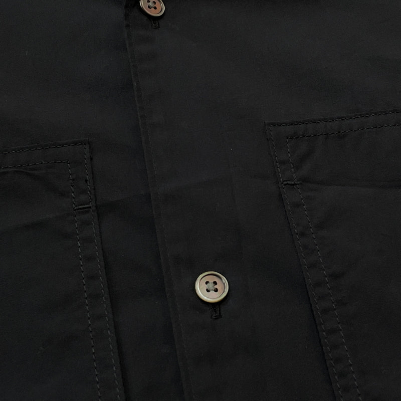 【中古品】【メンズ】 UNIQLO +J ユニクロ プラスジェー DRAWCHORD OPENCOLLAR SHIRT ドローコード付き オープンカラー シャツ 長袖 トップス 147-260830-sa-11-tei サイズ：XL カラー：ブラック 万代Net店