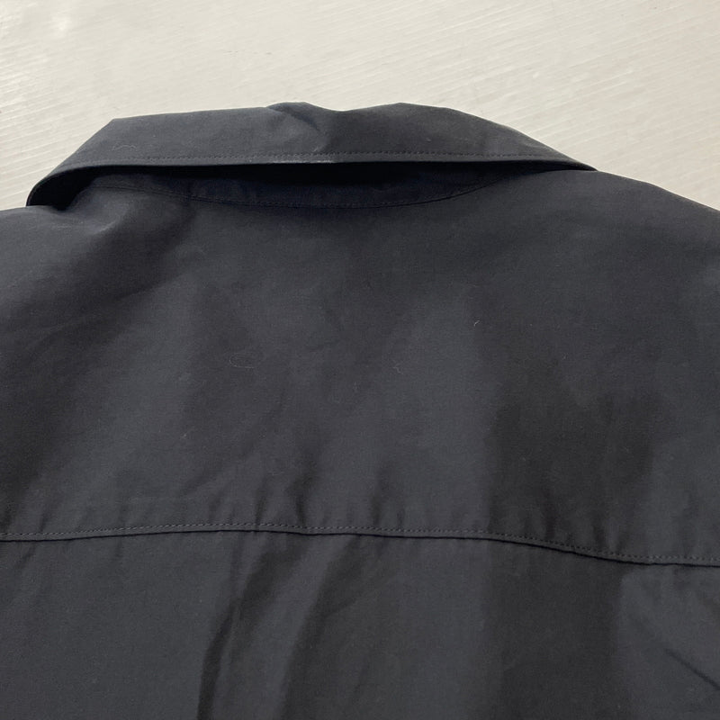 【中古品】【メンズ】 UNIQLO +J ユニクロ プラスジェー DRAWCHORD OPENCOLLAR SHIRT ドローコード付き オープンカラー シャツ 長袖 トップス 147-260830-sa-11-tei サイズ：XL カラー：ブラック 万代Net店