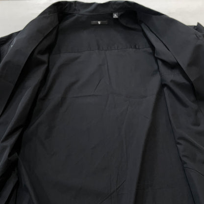 【中古品】【メンズ】 UNIQLO +J ユニクロ プラスジェー DRAWCHORD OPENCOLLAR SHIRT ドローコード付き オープンカラー シャツ 長袖 トップス 147-260830-sa-11-tei サイズ：XL カラー：ブラック 万代Net店