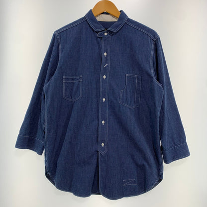 【中古品】【メンズ】 JELADO ジェラード ストライプ シャツ 140-260818-nm-60-tei サイズ：16 カラー：ネイビー 万代Net店