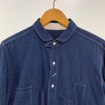 【中古品】【メンズ】 JELADO ジェラード ストライプ シャツ 140-260818-nm-60-tei サイズ：16 カラー：ネイビー 万代Net店