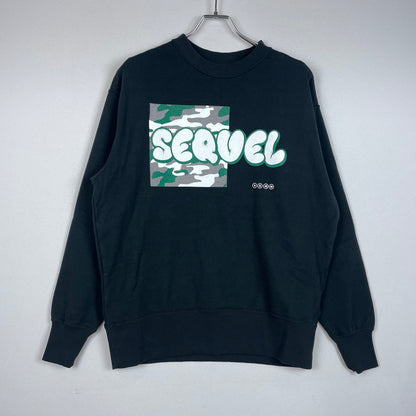 【中古品】【メンズ】 SEQUEL シークエル 25SS CREW NECK SWEAT SQ-25SS-CS-03 クルーネック スウェット トップス トレーナー 142-260114-yy-24-fuzh サイズ：S カラー：ブラック 万代Net店