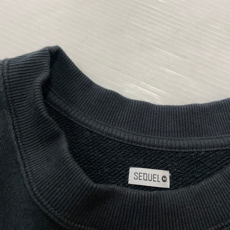 【中古品】【メンズ】 SEQUEL シークエル 25SS CREW NECK SWEAT SQ-25SS-CS-03 クルーネック スウェット トップス トレーナー 142-260114-yy-24-fuzh サイズ：S カラー：ブラック 万代Net店