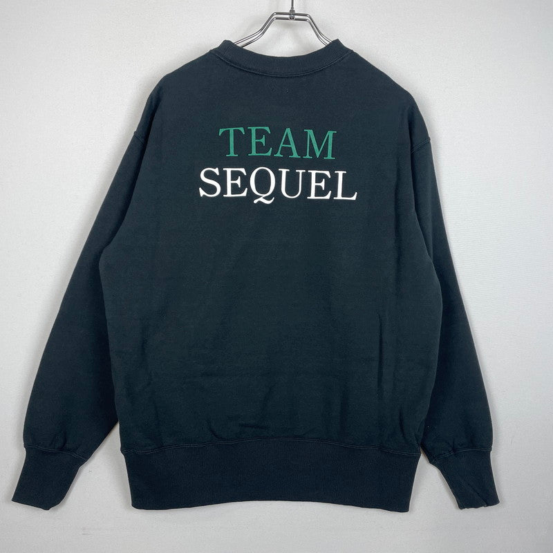 【中古品】【メンズ】 SEQUEL シークエル 25SS CREW NECK SWEAT SQ-25SS-CS-03 クルーネック スウェット トップス トレーナー 142-260114-yy-24-fuzh サイズ：S カラー：ブラック 万代Net店