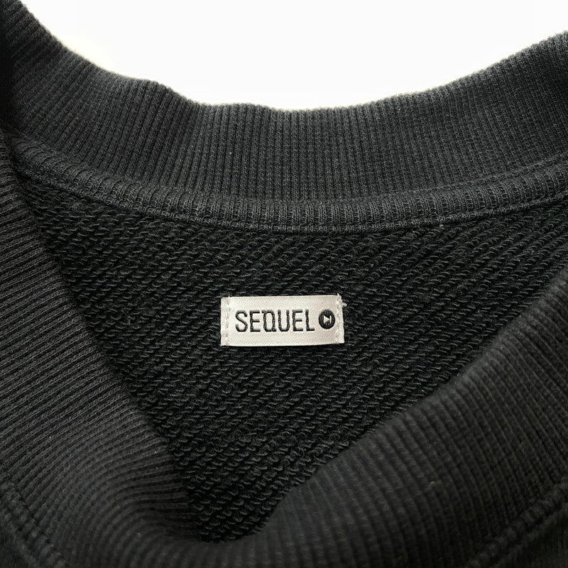 【中古品】【メンズ】 SEQUEL シークエル 25SS CREW NECK SWEAT SQ-25SS-CS-03 クルーネック スウェット トップス トレーナー 142-260114-yy-24-fuzh サイズ：S カラー：ブラック 万代Net店