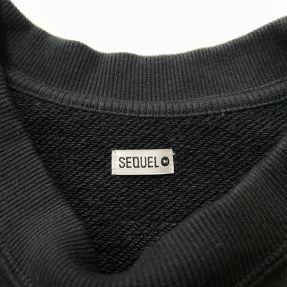 【中古品】【メンズ】 SEQUEL シークエル 25SS CREW NECK SWEAT SQ-25SS-CS-03 クルーネック スウェット トップス トレーナー 142-260114-yy-24-fuzh サイズ：S カラー：ブラック 万代Net店