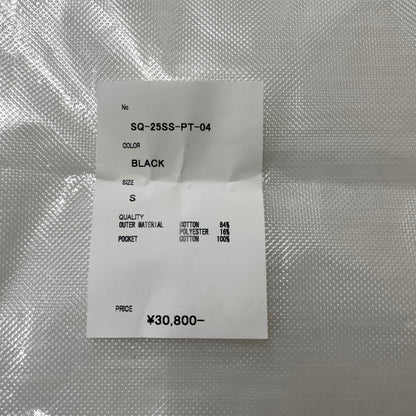 【中古品】【メンズ】 SEQUEL シークエル 25SS SWEAT PANTS SQ-25SS-PT-04 スウェット パンツ ボトムス 153-260114-yy-29-tei サイズ：S カラー：ブラック 万代Net店