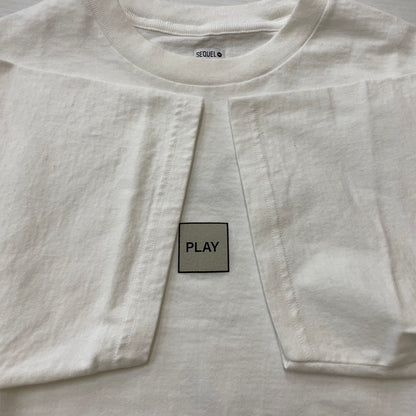 【中古品】【メンズ】 SEQUEL シークエル 24AW PLAY LOGO S/S TEE SQ-24AW-ST-09 プレイ ロゴ ショートスリーブ Tシャツ 半袖 トップス 142-260114-yy-18-tei サイズ：S カラー：ホワイト 万代Net店