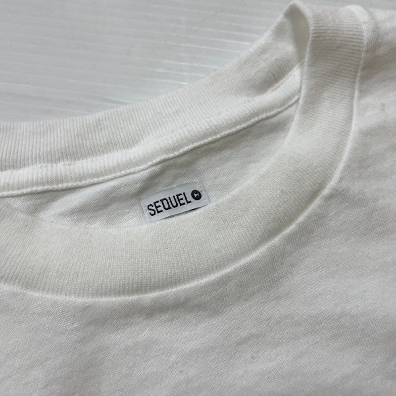 【中古品】【メンズ】 SEQUEL シークエル 24AW PLAY LOGO S/S TEE SQ-24AW-ST-09 プレイ ロゴ ショートスリーブ Tシャツ 半袖 トップス 142-260114-yy-18-tei サイズ：S カラー：ホワイト 万代Net店