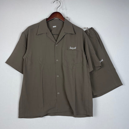 【中古品】【メンズ】 SEQUEL シークエル SET UP OPEN COLLAR SHIRT & SHORTS SQ-25SS-SHSP-01 セットアップ オープンカラー シャツ & ショーツ 142-260114-yy-12-fuz サイズ：S カラー：ブラウン 万代Net店