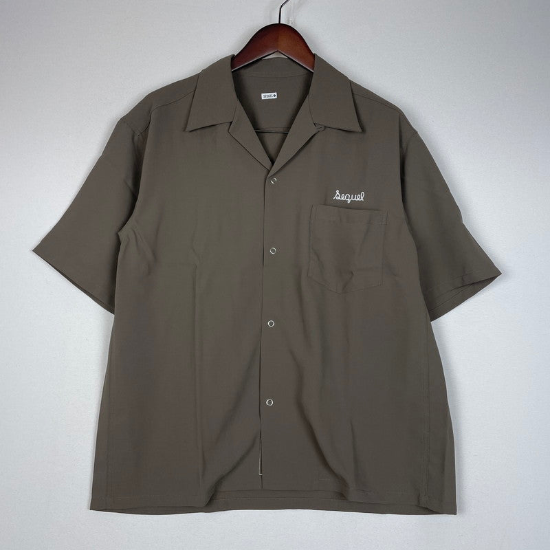 【中古品】【メンズ】 SEQUEL シークエル SET UP OPEN COLLAR SHIRT & SHORTS SQ-25SS-SHSP-01 セットアップ オープンカラー シャツ & ショーツ 142-260114-yy-12-fuz サイズ：S カラー：ブラウン 万代Net店