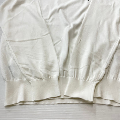 【中古品】【メンズ】 SEQUEL シークエル 25SS KNIT CREW NECK SQ-25SS-KN-01 ニット クルーネック 長袖 トップス セーター 142-260114-yy-20-tei サイズ：S カラー：ホワイト 万代Net店