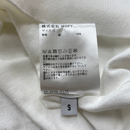 【中古品】【メンズ】 SEQUEL シークエル 25SS KNIT CREW NECK SQ-25SS-KN-01 ニット クルーネック 長袖 トップス セーター 142-260114-yy-20-tei サイズ：S カラー：ホワイト 万代Net店