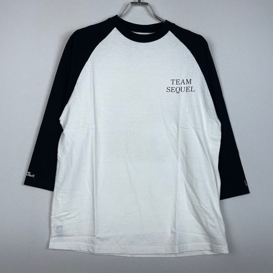 【中古品】【メンズ】 SEQUEL シークエル 24AW SIMPSONS PRINT RAGLAN L/S TEE WE-24AW-TSC-01 シンプソンズ プリント ラグラン ロングスリーブ Tシャツ 長袖 トップス 142-260114-yy-22-tei サイズ：S カラー：ブラック 万代Net店