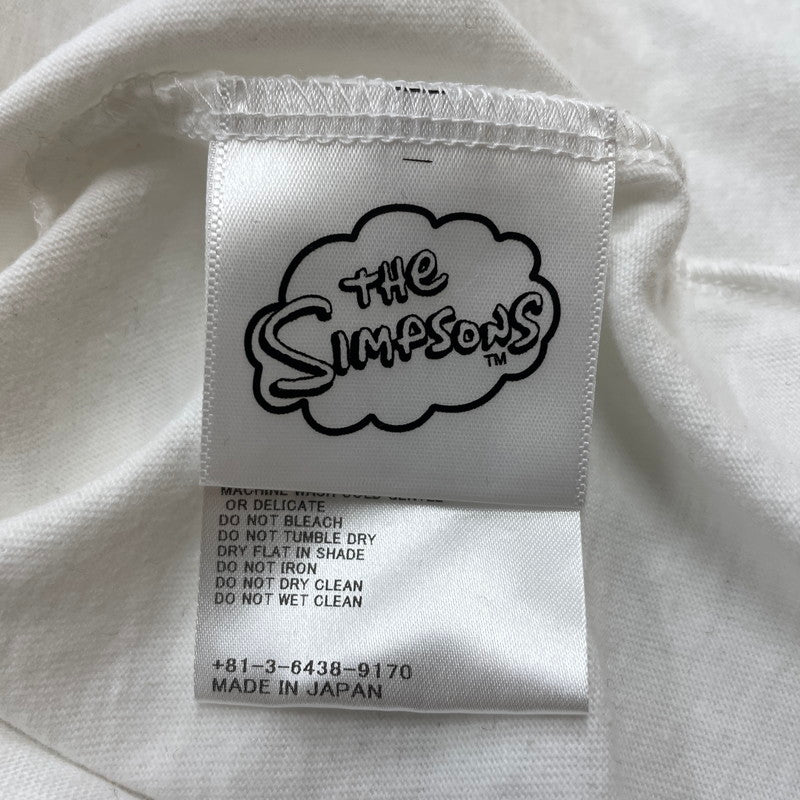 【中古品】【メンズ】 SEQUEL シークエル 24AW SIMPSONS PRINT RAGLAN L/S TEE WE-24AW-TSC-01 シンプソンズ プリント ラグラン ロングスリーブ Tシャツ 長袖 トップス 142-260114-yy-22-tei サイズ：S カラー：ブラック 万代Net店
