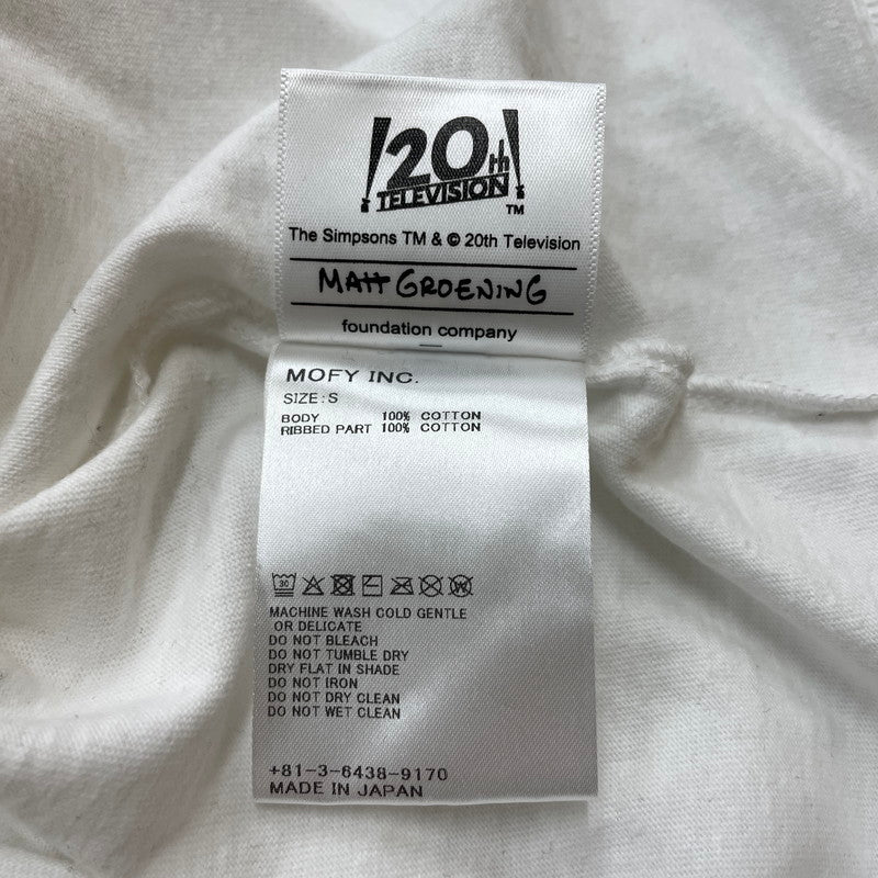 【中古品】【メンズ】 SEQUEL シークエル 24AW SIMPSONS PRINT RAGLAN L/S TEE WE-24AW-TSC-01 シンプソンズ プリント ラグラン ロングスリーブ Tシャツ 長袖 トップス 142-260114-yy-22-tei サイズ：S カラー：ブラック 万代Net店