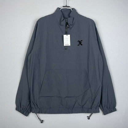 【中古品】【メンズ】 GOD SELCTION XXX ゴッドセレクショントリプルエックス HALF ZIP TRACK JACKET GX-S25-JK-01 ハーフジップ トラックジャケット ライトアウター 142-260114-yy-10-fuz サイズ：S カラー：グレー 万代Net店