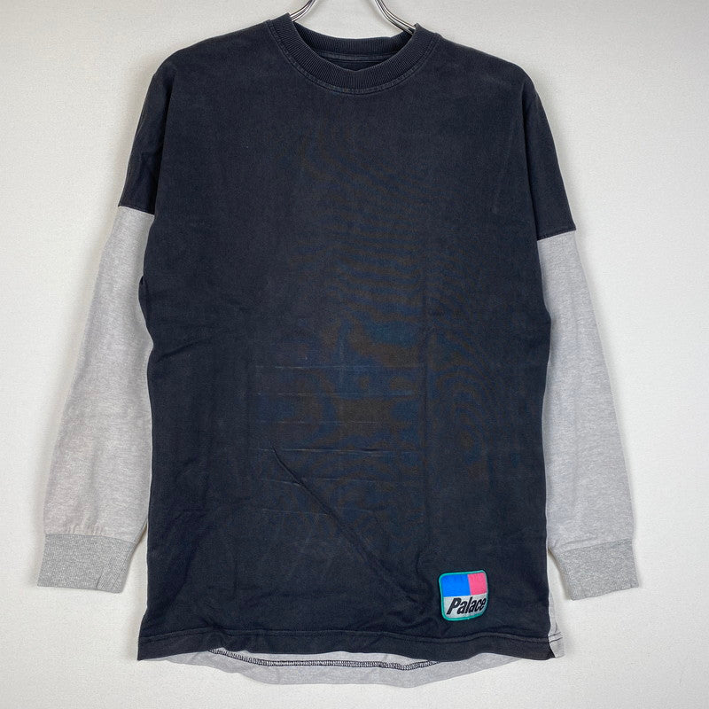 【中古品】【メンズ】 PALACE パレス SKATEBOARDS SPLITTER L/S TEE スケートボード スプリッター ロングスリーブ Tシャツ 長袖 トップス 142-260116-ks-03-tei サイズ：S カラー：グレー 万代Net店